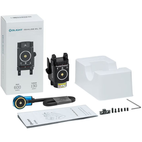 Olight Latarka na broń z celownikiem laserowym Baldr RL Mini 600 lumenów