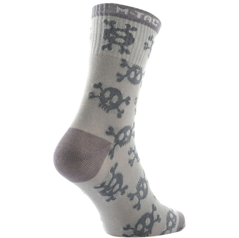M-Tac Skarpety lekkie Mk3 Pirate Skull Light Grey