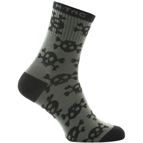 M-Tac Skarpety lekkie Mk3 Pirate Skull Olive