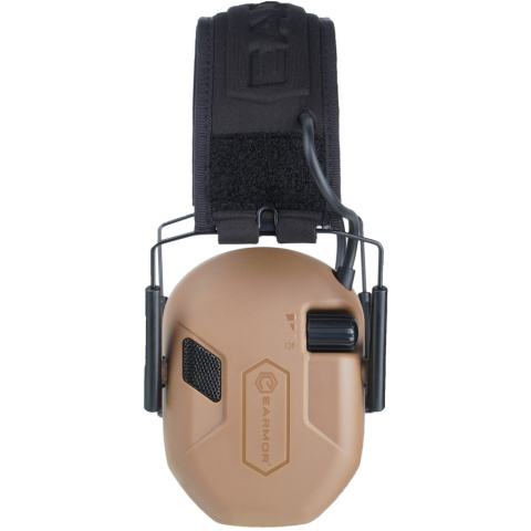 Earmor Słuchawki strzeleckie aktywne M300A CB Coyote Brown
