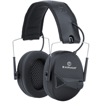 Earmor Słuchawki strzeleckie aktywne M30 BK Black