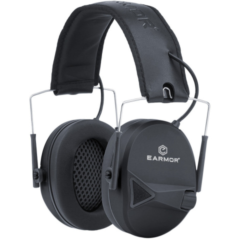 Earmor Słuchawki strzeleckie aktywne M30 BK Black