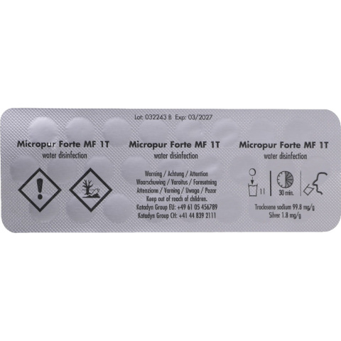 Katadyn Forte Tabletki do dezynfekcji, oczyszczania wody 25 szt