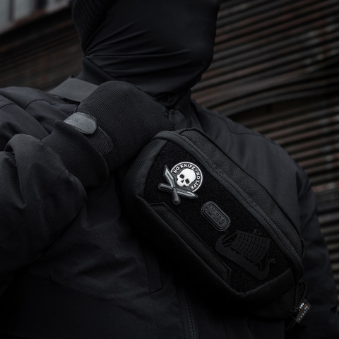 M-Tac Naszywka No Knife - No Life 3D PVC Black/White