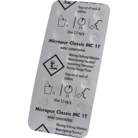 Katadyn Classic Tabletki do dezynfekcji, oczyszczania wody 25 szt