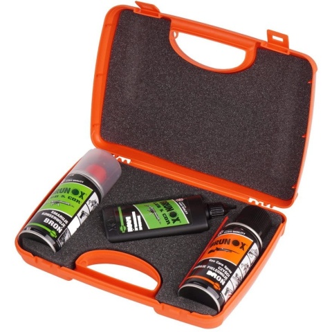 Brunox Zestaw 2x Lub&Cor + Gun Care Spray z walizką