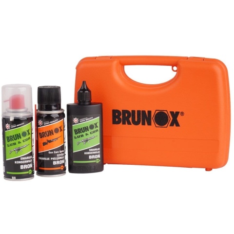 Brunox Zestaw 2x Lub&Cor + Gun Care Spray z walizką