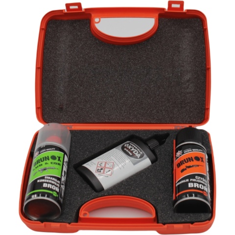 Brunox Zestaw Lub&Cor + Gun Care + oksyda z walizką