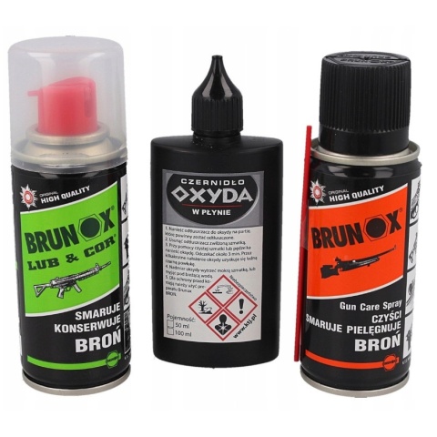 Brunox Zestaw Lub&Cor + Gun Care + oksyda z walizką
