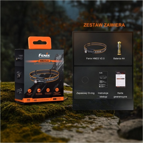 Fenix HM23 V2.0 Latarka czołowa LED 300lm