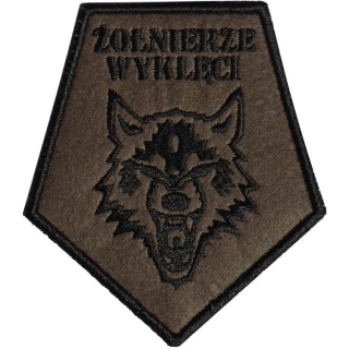 Haasta Naszywka Żołnierze Wyklęci Wilk 10x9cm