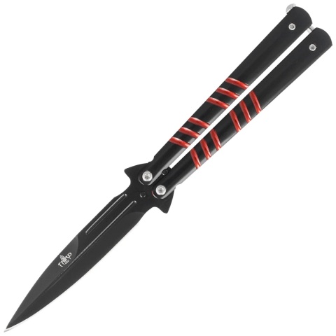 Third Nóż motylkowy Black/Red Stainless 16070R