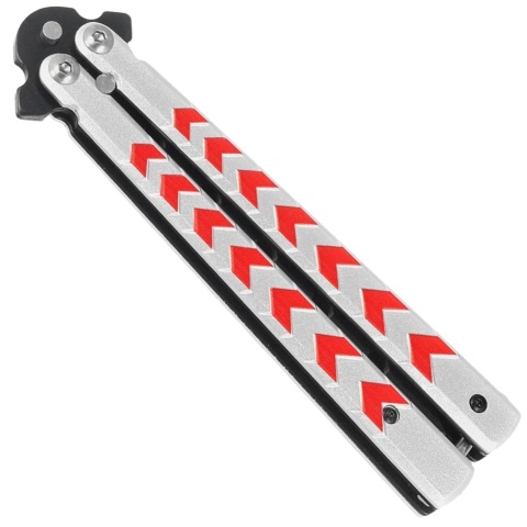 Third Nóż motylkowy White/Red Aluminium K2813-2