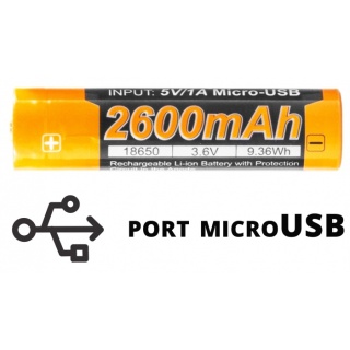 Fenix Akumulator USB ARB-L18U 18650 2600mAh 3,6V