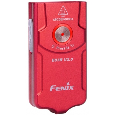 Fenix E03R V2.0 Czerwona LE Latarka akumulatorowa LED 500lm