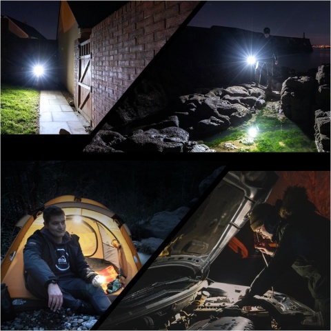 Fenix E03R V2.0 Niebieska Latarka akumulatorowa LED 500lm