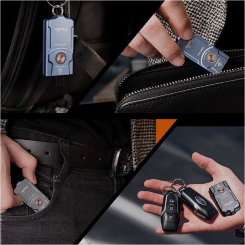 Fenix E03R V2.0 Szara Latarka akumulatorowa LED 500lm