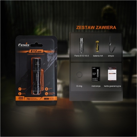 Fenix E12 V3.0 Latarka diodowa LED 200lm