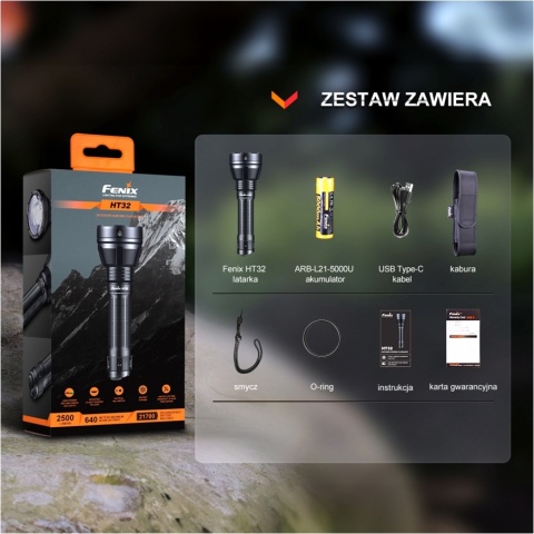 Fenix HT32 Latarka myśliwska 2500lm