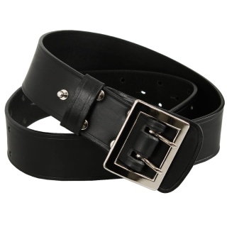 Hada Pas Wojskowy Oficerski Skórzany Czarny