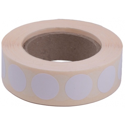 Zaklejki do tarcz strzeleckich Białe 16 mm 1000szt