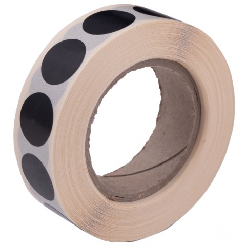 Zaklejki do tarcz strzeleckich Czarne 16 mm 1000szt