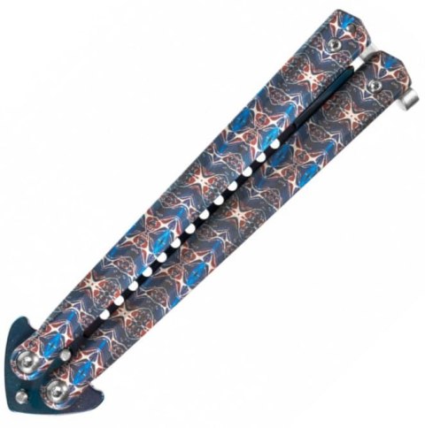 Joker JKR643 Nóż motylkowy, damasceński 11cm