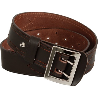 Hada Pas Wojskowy Oficerski Skórzany Brązowy