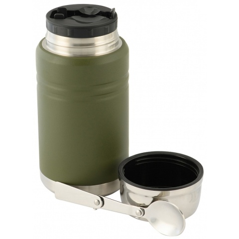 M-Tac Termos obiadowy z łyżką 750ml Olive Stal nierdzewna