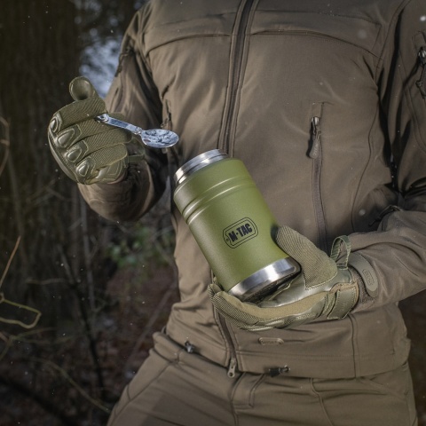 M-Tac Termos obiadowy z łyżką 750ml Olive Stal nierdzewna