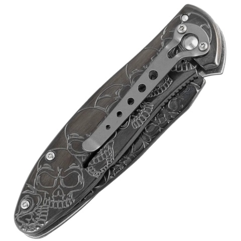 Herbertz Solingen Skulls 3D Titanium Nóż składany 10000355