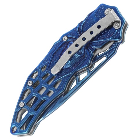 Herbertz Solingen Spider Blue 3D Titanium Nóż składany 44097