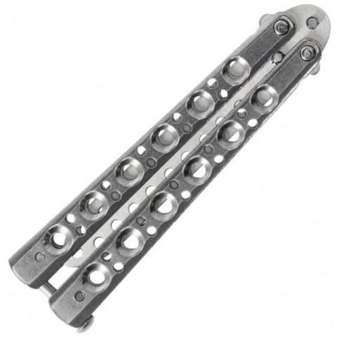 Kandar Nóż motylkowy treningowy srebrny