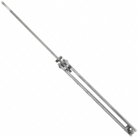 Kandar Nóż motylkowy treningowy srebrny