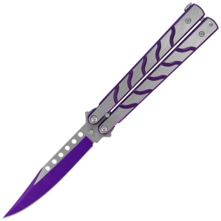 Martinez Albainox Purple Brushed Steel Nóż motylkowy 02158