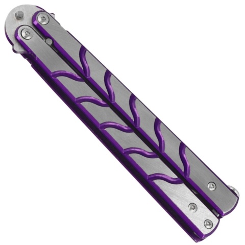 Martinez Albainox Purple Brushed Steel Nóż motylkowy 02158