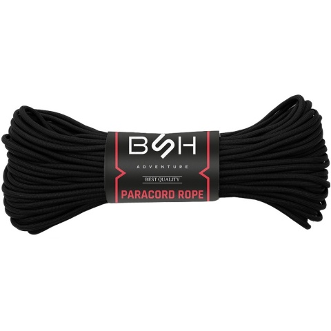 BSH Adventure Linka paracord 30m Black BR-005B