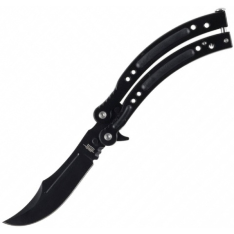 Joker JKR537 Nóż motylkowy Czarny