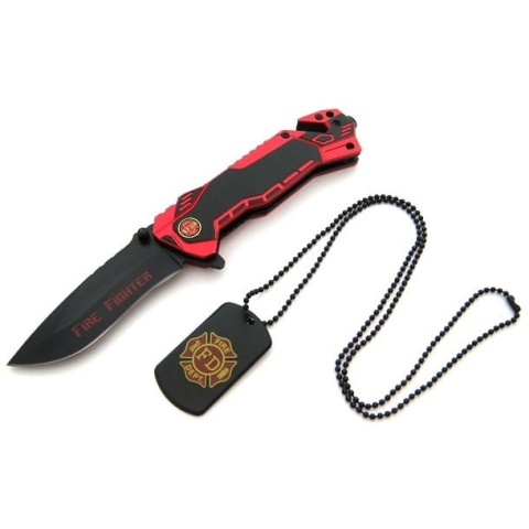 Martinez Albainox Nóż ratowniczy + nieśmiertelnik 19431 N-384F