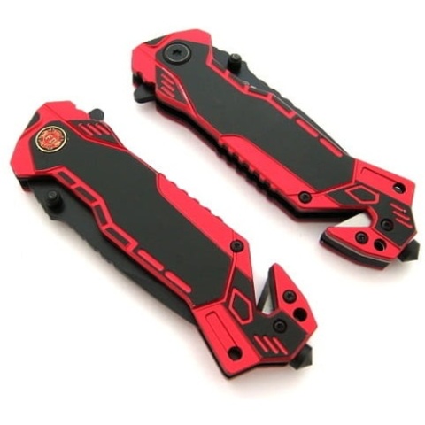 Martinez Albainox Nóż ratowniczy + nieśmiertelnik 19431 N-384F