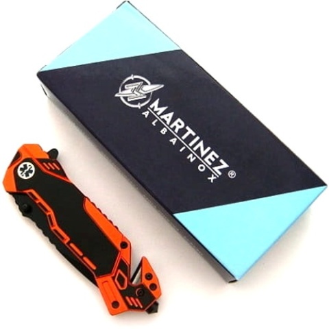 Martinez Albainox Nóż ratowniczy + nieśmiertelnik 19432 N-384
