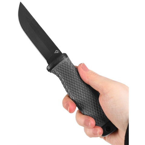 Dominator Nóż Ghost Cutter z kaburą Czarno-szary