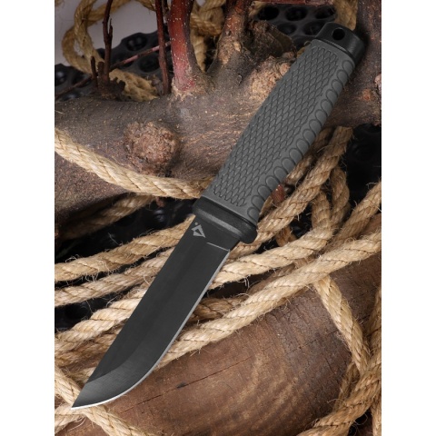 Dominator Nóż Ghost Cutter z kaburą Czarno-szary