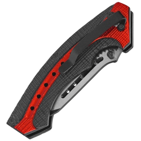 Herbertz Black Red Aluminium 10000350 Nóż składany