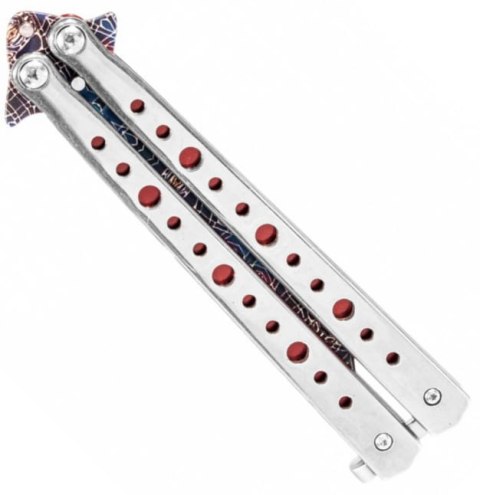 Joker JKR646 Nóż motylkowy, damasceński 11cm