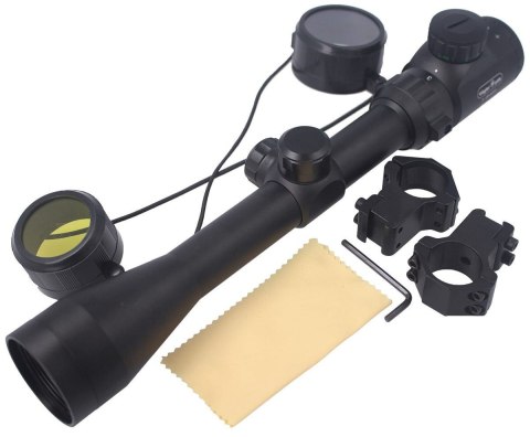 Vogler 3-9x40EG Mil Dot Luneta celownicza podświetlana + montaż