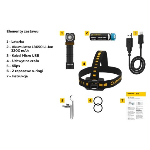 Armytek Latarka akumulatorowa Elf C2 Micro-USB White 1100lm