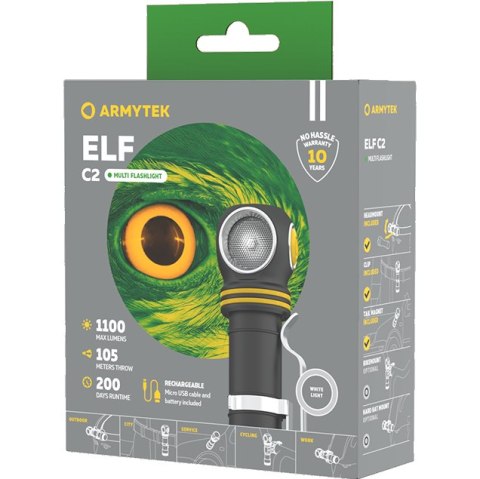 Armytek Latarka akumulatorowa Elf C2 Micro-USB White 1100lm