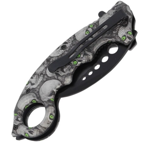 Herbertz Solingen Skulls Design 73mm Nóż karambit