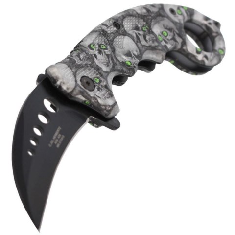 Herbertz Solingen Skulls Design 73mm Nóż karambit